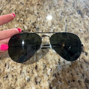 Ray-Ban Dark Lens Aviator Sunglasses
